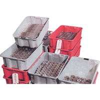 Contenants Stack-N-Nest de Plexton, 20,1" la x 42,5" p x 14,1" h, Gris Les Distributions ICE