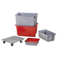 Contenants Stack-N-Nest de Plexton, 20,1" la x 42,5" p x 14,1" h, Gris Les Distributions ICE