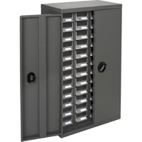 Casiers pour pi&egrave;ces KPC-400, Acier galvanis&eacute;, 48 tiroirs, 22-3/5" x 10-4/5" x 36-9/10", Gris Les Distributions ICE