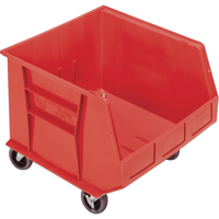 Bac mobile, 14" ha x 16-1/2" la x 18" p, Capacit&eacute; de 75 lb, Rouge Les Distributions ICE
