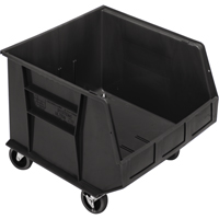 Bac mobile, 14" ha x 16-1/2" la x 18" p, Capacit&eacute; de 75 lb, Noir Les Distributions ICE