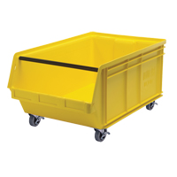 Bac mobile MAGNUM, 14-7/8" ha x 18-3/8" la x 29" p, Capacit&eacute; de 150 lb, Jaune Les Distributions ICE