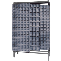 Free-Standing Tip-Out Bins Slider System, 48" W x 18" D x 77" H, 303 Drawers Les Distributions ICE