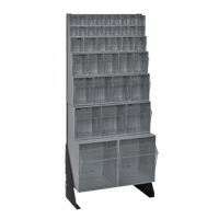 Tip-Out Bins Stand, 23-5/8" W x 8" D x 52" H, 38 Drawers Les Distributions ICE