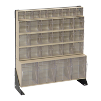 Tip-Out Bins Stand, 23-5/8" W x 8" D x 28" H, 31 Drawers Les Distributions ICE