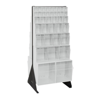 Tip-Out Bins Stand, 23-5/8" W x 16" D x 52" H, 76 Drawers Les Distributions ICE