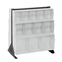 Tip-Out Bins Stand, 23-5/8" W x 16" D x 28" H, 24 Drawers Les Distributions ICE