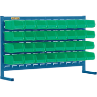 Rayonnage &agrave; persienne avec bacs, 32 bacs, 36" la x 8-1/4" p x 22" h Les Distributions ICE