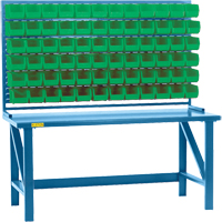 Rayonnage &agrave; persienne avec bacs, 36 bacs, 72" la x 15" p x 40" h Les Distributions ICE