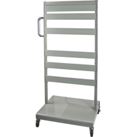 Servante mobile de bacs &agrave; plateaux inclinables - chariot seulement, &agrave; deux c&ocirc;t&eacute;s, 26-1/4" la x 22" p x 57-1/2" h Les Distributions ICE