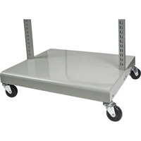 Servante mobile de bacs &agrave; plateaux inclinables - chariot seulement, &agrave; deux c&ocirc;t&eacute;s, 26-1/4" la x 22" p x 57-1/2" h Les Distributions ICE