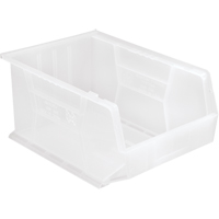 Bac transparent ultra empilable & suspendable, 11" la, 8" h x 16" p, Transparent Les Distributions ICE