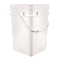 Seau carr&eacute;, Plastique, 4,25 gal. Les Distributions ICE