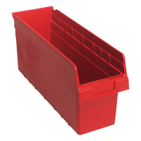 Bacs pour &eacute;tag&egrave;re Store-Max, 6-5/8" la x 8" H x 17-7/8" p, Rouge, Capacit&eacute; 56 lb Les Distributions ICE