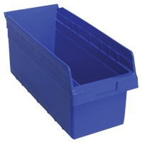 Bacs pour &eacute;tag&egrave;re Store-Max, 8-3/8" la x 8" H x 17-7/8" p, Bleu, Capacit&eacute; 56 lb Les Distributions ICE