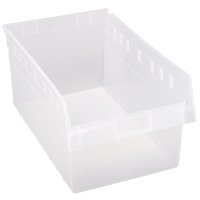 Bacs pour &eacute;tag&egrave;re Store-Max, 11-1/8" la x 8" H x 17-7/8" p, Transparent, Capacit&eacute; 56 lb Les Distributions ICE