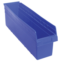 Bacs pour &eacute;tag&egrave;re Store-Max, 6-5/8" la x 8" H x 23-5/8" p, Bleu, Capacit&eacute; 68 lb Les Distributions ICE