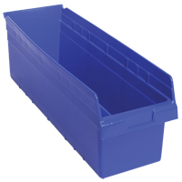 Bacs pour &eacute;tag&egrave;re Store-Max, 8-3/8" la x 8" H x 23-5/8" p, Bleu, Capacit&eacute; 68 lb Les Distributions ICE