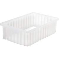 Divider Box&reg; Container, Plastic, 16.5" W x 10.875" D x 5" H, Grey Les Distributions ICE