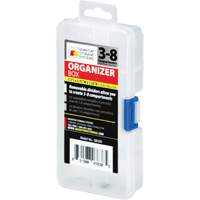 Boîte &agrave; compartiments en plastique, 2,75" la x 5,5" p x 1,25" h, 8 compartiments Les Distributions ICE