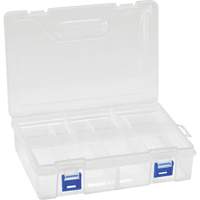Boîte &agrave; compartiments en plastique, 6,25" la x 9,25" p x 2,2" h, 8 compartiments Les Distributions ICE