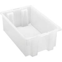 Contenant robuste Stack & Nest, 6" x 11" x 18", Transparent Les Distributions ICE