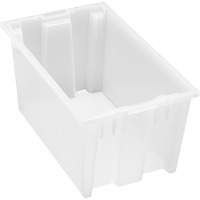 Contenant robuste Stack & Nest, 9" x 11" x 18", Transparent Les Distributions ICE