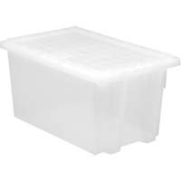 Contenant robuste Stack & Nest, 15" x 19,5" x 29,5", Transparent Les Distributions ICE