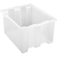 Contenant robuste Stack & Nest, 10" x 15,5" x 19,5", Transparent Les Distributions ICE