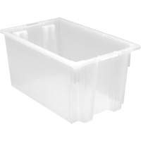 Contenant robuste Stack & Nest, 12" x 19,5" x 23,5", Transparent Les Distributions ICE