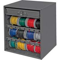 Armoire d'entreposage pour fil et borne, Acier, 1 tiroirs, 15-9/16" x 11-7/8" x 16-3/8", Gris Les Distributions ICE