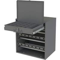 Armoire d'entreposage pour fil et borne, Acier, 1 tiroirs, 15-9/16" x 11-7/8" x 16-3/8", Gris Les Distributions ICE