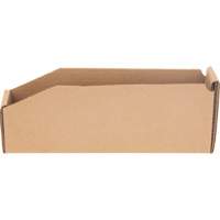 Deep Corrugated Parts Bins, 1-15/16" W x 11-1/4" D x 4-1/2" H, Beige Les Distributions ICE