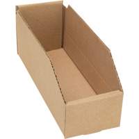 Deep Corrugated Parts Bins, 3-3/4" W x 11-1/4" D x 4-1/2" H, Beige Les Distributions ICE