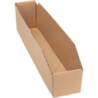 Deep Corrugated Parts Bins, 1-7/8" W x 17-1/8" D x 4-1/2" H, Beige Les Distributions ICE