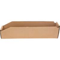Deep Corrugated Parts Bins, 1-7/8" W x 17-1/8" D x 4-1/2" H, Beige Les Distributions ICE