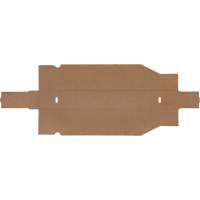 Deep Corrugated Parts Bins, 1-7/8" W x 17-1/8" D x 4-1/2" H, Beige Les Distributions ICE