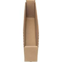 Deep Corrugated Parts Bins, 2-7/8" W x 17-1/4" D x 4-1/2" H, Beige Les Distributions ICE