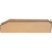 Deep Corrugated Parts Bins, 2-7/8" W x 17-1/4" D x 4-1/2" H, Beige Les Distributions ICE
