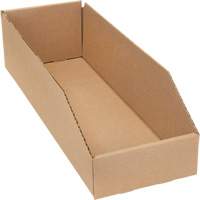 Deep Corrugated Parts Bins, 5-3/4" W x 17-1/4" D x 4-1/2" H, Beige Les Distributions ICE