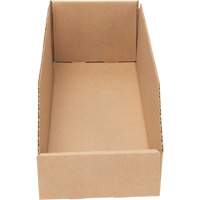 Deep Corrugated Parts Bins, 5-3/4" W x 17-1/4" D x 4-1/2" H, Beige Les Distributions ICE
