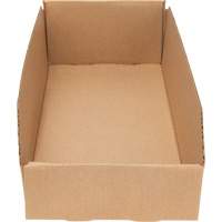 Deep Corrugated Parts Bins, 7-3/4" W x 17-1/4" D x 4-1/2" H, Beige Les Distributions ICE