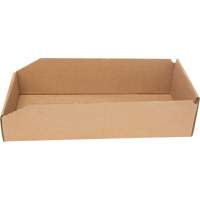 Deep Corrugated Parts Bins, 7-3/4" W x 17-1/4" D x 4-1/2" H, Beige Les Distributions ICE