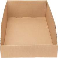 Deep Corrugated Parts Bins, 9-3/4" W x 17-1/4" D x 4-1/2" H, Beige Les Distributions ICE