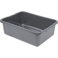 All-Purpose Ribbed-Bottom Storage Tub, 7" H x 15" D x 21" L, Plastic, Grey Les Distributions ICE