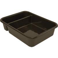 All-Purpose Compartmentalized Storage Tub, 5" H x 15" D x 20" L, Plastic, Brown Les Distributions ICE