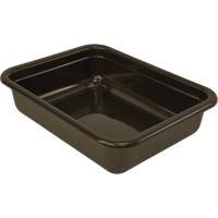All-Purpose Flat-Bottom Storage Tub, 5" H x 17" D x 22" L, Plastic, Brown Les Distributions ICE