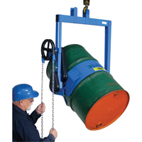 Leveurs de baril - Inclinaison &agrave; engrenages, Baril de 55 gal. US (45 gal. imp.), Capacit&eacute; 800 lb/363 kg Les Distributions ICE