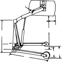 Manipulateurs de barils Hydra-Lift, Capacit&eacute; 55 gal. US (45 gal. imp.) Les Distributions ICE