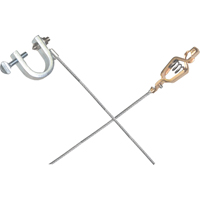 Light-Duty Bonding & Grounding Wire Assemblies - Alligator Clip & Small C-Clamps Les Distributions ICE